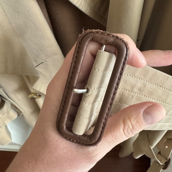 Men's BURBERRY Trench Coat with wool lining- Size 54 -Beige - Picture 14 of 16